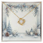 Christmas Background 084 - 18K Yellow Gold Finish Love Knot Necklace