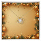 Christmas Background 032 - 18K Yellow Gold Finish Love Knot Necklace
