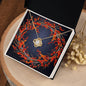 Christmas Background 121 - 18K Yellow Gold Finish Love Knot Necklace