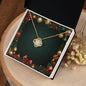 Christmas Background 066 - 18K Yellow Gold Finish Love Knot Necklace