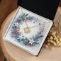 Christmas Background 094 - 18K Yellow Gold Finish Love Knot Necklace