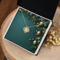 Christmas Background 003 - 18K Yellow Gold Finish Love Knot Necklace