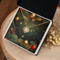 Christmas Background 119 - 18K Yellow Gold Finish Love Knot Necklace