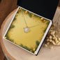 Christmas Background 056 - 18K Yellow Gold Finish Love Knot Necklace