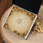 Christmas Background 052 - 18K Yellow Gold Finish Love Knot Necklace