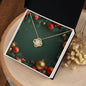 Christmas Background 115 - 18K Yellow Gold Finish Love Knot Necklace