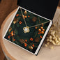 Christmas Background 123 - 18K Yellow Gold Finish Love Knot Necklace