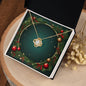 Christmas Background 069 - 18K Yellow Gold Finish Love Knot Necklace