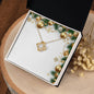 Christmas Background 012 - 18K Yellow Gold Finish Love Knot Necklace