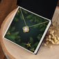 Christmas Background 113 - 18K Yellow Gold Finish Love Knot Necklace