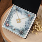 Christmas Background 073 - 18K Yellow Gold Finish Love Knot Necklace