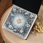Christmas Background 089 - 18K Yellow Gold Finish Love Knot Necklace