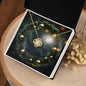 Christmas Background 110 - 18K Yellow Gold Finish Love Knot Necklace