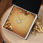 Christmas Background 053 - 18K Yellow Gold Finish Love Knot Necklace