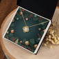 Christmas Background 128 - 18K Yellow Gold Finish Love Knot Necklace
