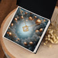 Christmas Background 105 - 18K Yellow Gold Finish Love Knot Necklace