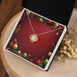 Christmas Background 033 - 18K Yellow Gold Finish Love Knot Necklace