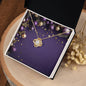 Christmas Background 054 - 18K Yellow Gold Finish Love Knot Necklace
