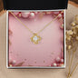 Christmas Background 005 - 18K Yellow Gold Finish Love Knot Necklace