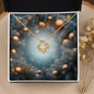Christmas Background 105 - 18K Yellow Gold Finish Love Knot Necklace