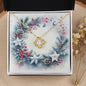 Christmas Background 094 - 18K Yellow Gold Finish Love Knot Necklace