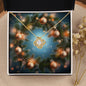 Christmas Background 107 - 18K Yellow Gold Finish Love Knot Necklace