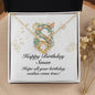 Happy Birthday Susan v01 - 18K Yellow Gold Finish Love Knot Necklace