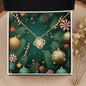 Christmas Background 129 - 18K Yellow Gold Finish Love Knot Necklace