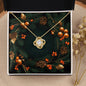 Christmas Background 123 - 18K Yellow Gold Finish Love Knot Necklace
