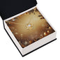 Christmas Background 062 - 18K Yellow Gold Finish Love Knot Necklace