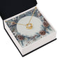 Christmas Background 085 - 18K Yellow Gold Finish Love Knot Necklace