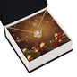 Christmas Background 057 - 18K Yellow Gold Finish Love Knot Necklace
