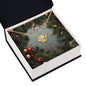 Christmas Background 127 - 18K Yellow Gold Finish Love Knot Necklace
