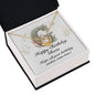 Happy Birthday Gloria v01 - 18K Yellow Gold Finish Love Knot Necklace
