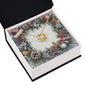 Christmas Background 076 - 18K Yellow Gold Finish Love Knot Necklace