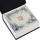 Christmas Background 084 - 18K Yellow Gold Finish Love Knot Necklace