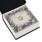Christmas Background 072 - 18K Yellow Gold Finish Love Knot Necklace