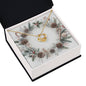 Christmas Background 091 - 18K Yellow Gold Finish Love Knot Necklace