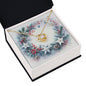 Christmas Background 094 - 18K Yellow Gold Finish Love Knot Necklace