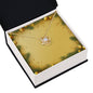 Christmas Background 056 - 18K Yellow Gold Finish Love Knot Necklace