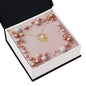 Christmas Background 060 - 18K Yellow Gold Finish Love Knot Necklace