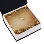 Christmas Background 058 - 18K Yellow Gold Finish Love Knot Necklace