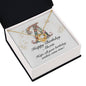 Happy Birthday Alexis v01 - 18K Yellow Gold Finish Love Knot Necklace