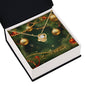 Christmas Background 116 - 18K Yellow Gold Finish Love Knot Necklace