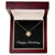Happy Birthday v2 - 18K Yellow Gold Finish Love Knot Necklace With Mahogany Style Luxury Box