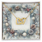Christmas Background 081 - 18K Yellow Gold Finish Interlocking Hearts Necklace