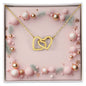 Christmas Background 026 - 18K Yellow Gold Finish Interlocking Hearts Necklace