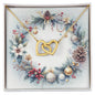 Christmas Background 075 - 18K Yellow Gold Finish Interlocking Hearts Necklace