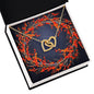 Christmas Background 121 - 18K Yellow Gold Finish Interlocking Hearts Necklace