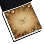 Christmas Background 007 - 18K Yellow Gold Finish Interlocking Hearts Necklace
